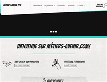 Tablet Screenshot of metiers-avenir.com